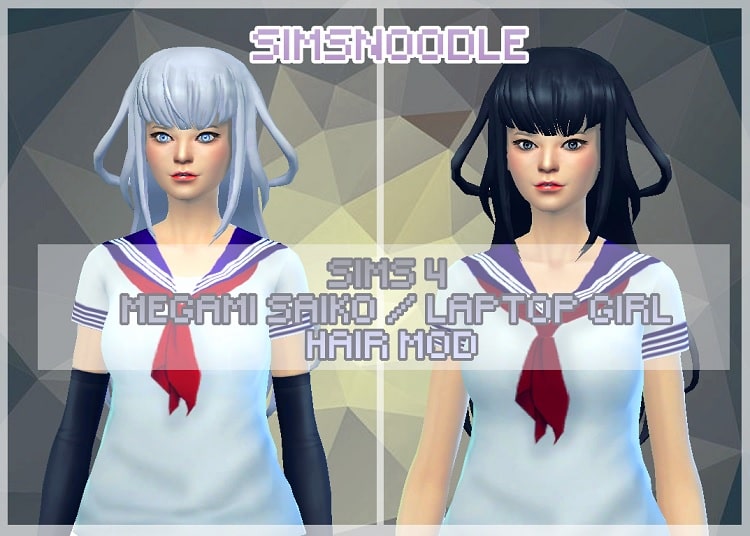 Megami Saiko/Laptop girl hair module