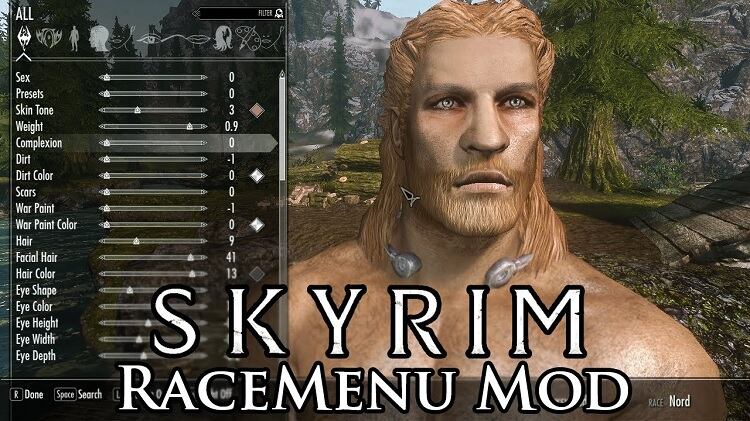 Skyrim Racemenu Mod