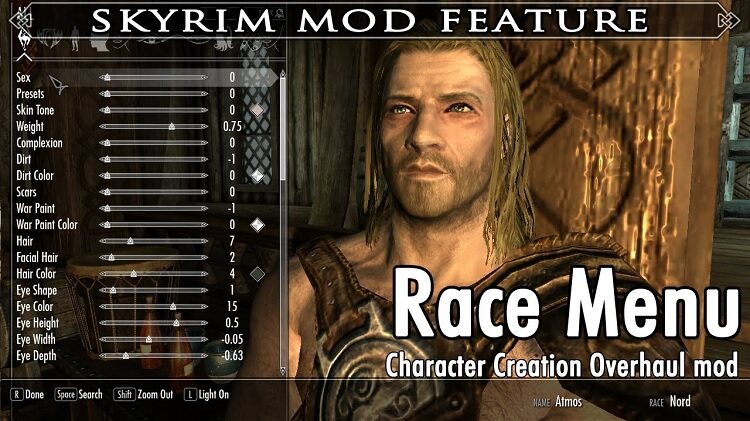 Skyrim Se Racemenu Mod & Command