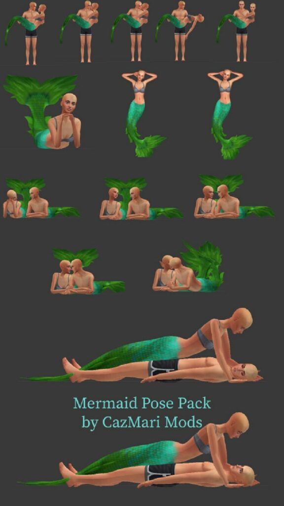 Mermaid Couples Pose Pack