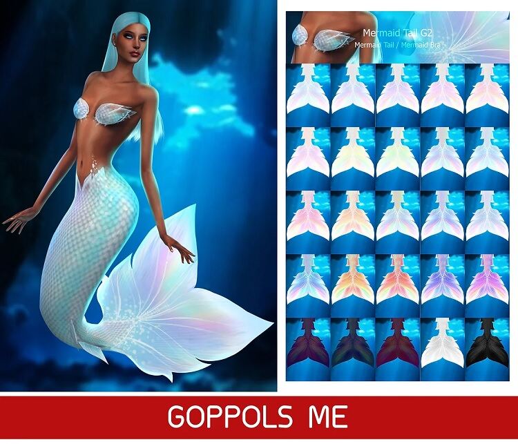 Mermaid Tail CC and Bra