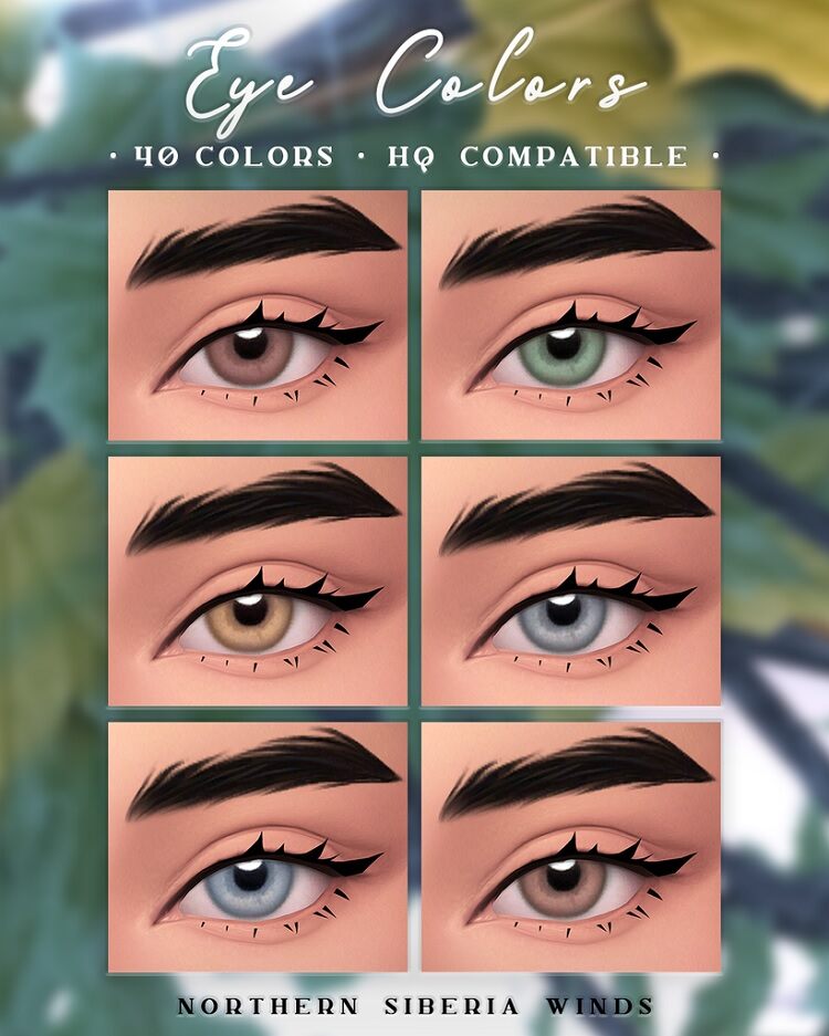 Cartoon Style Eye Colors