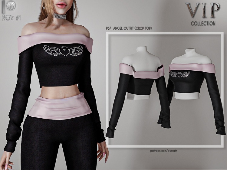 Angle Outfit Crop Top P67