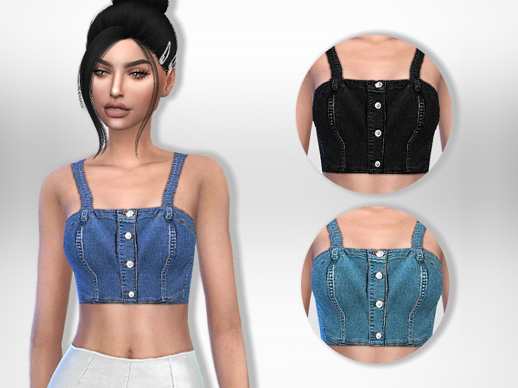 Denim Crop Top