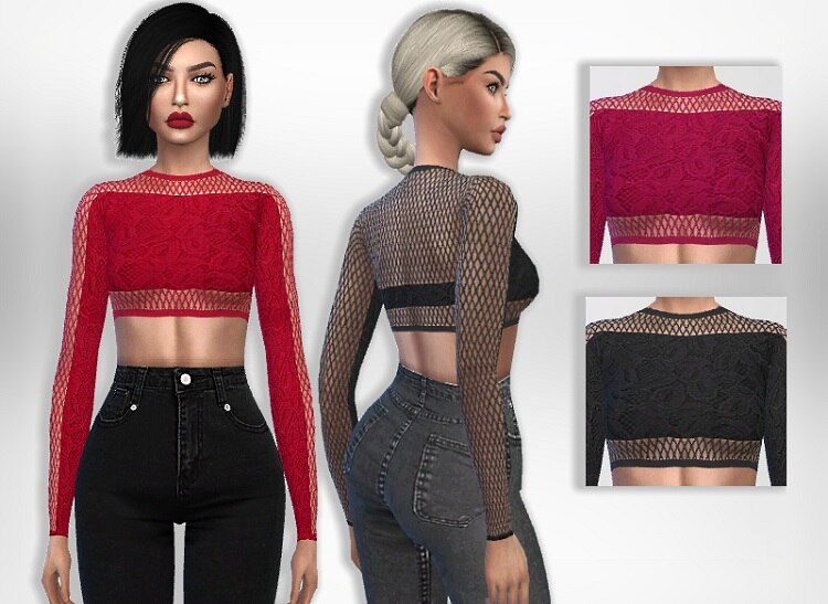 Fishnet Crop Top