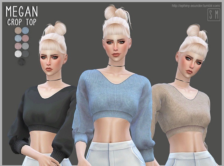 Megan Sweater Crop Top