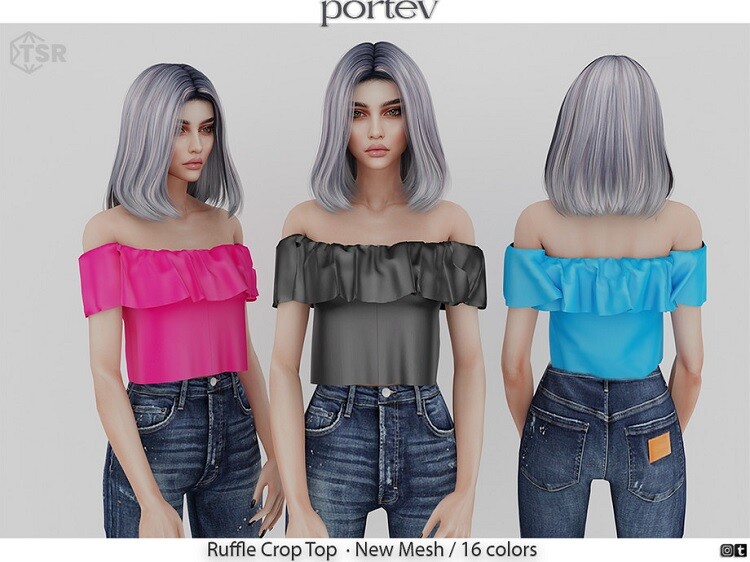 Ruffled Crop Top