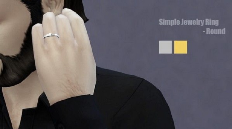 Simple Jewellery Ring-round