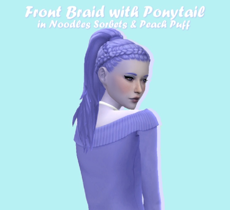 Front Braid with Ponytail