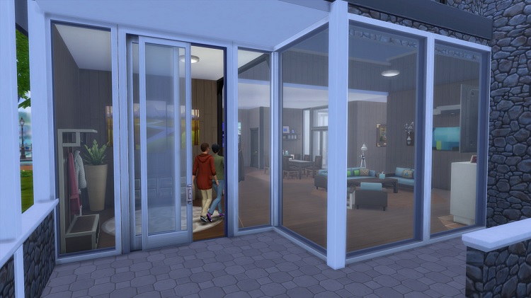 Medium & Full Height Glass Sliding Doors By Illogical Sims