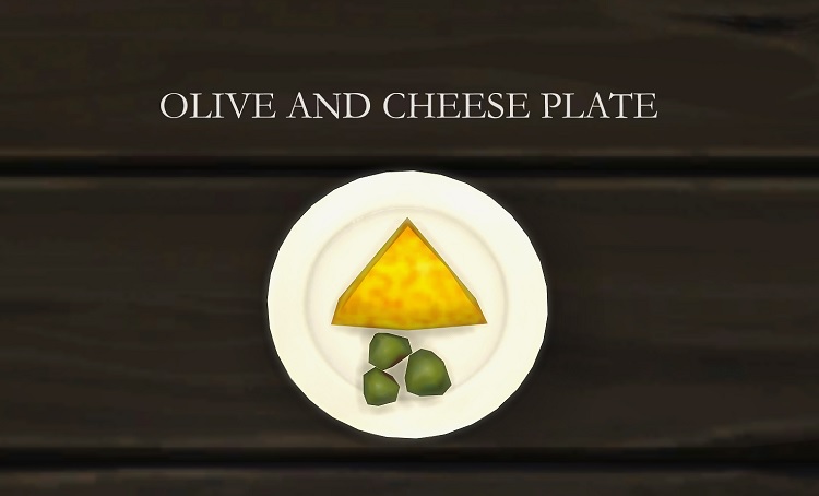 Olive and Cheese Plate by ModTheSims