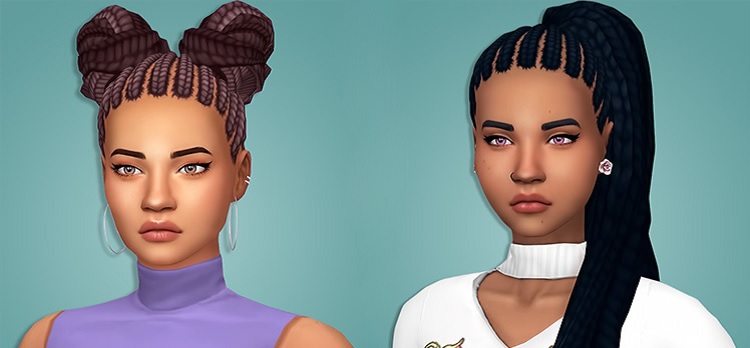 Shespeakssimlish's Braid Series Hair Dump