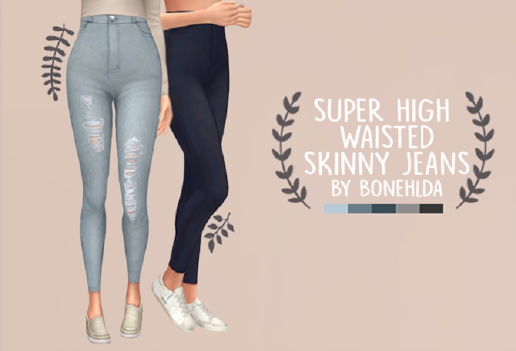 Super High Waisted Skinny Jeans