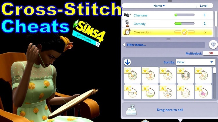 sims 4 cross stitch cheats