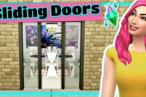 sims 4 sliding doors