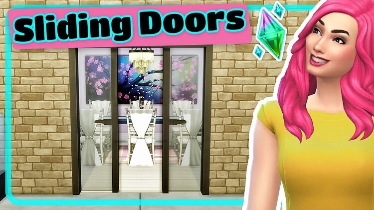 sims 4 sliding doors