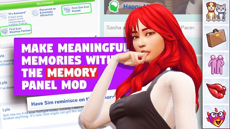 sims 4 memory panel mod