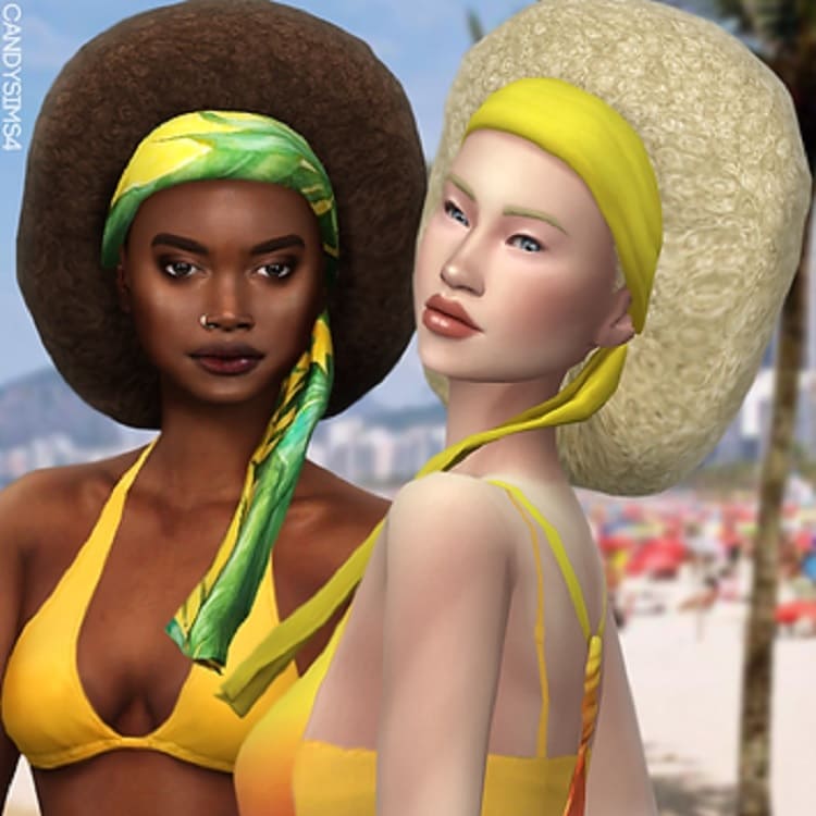 Manila Hair - Sims 4 Afro