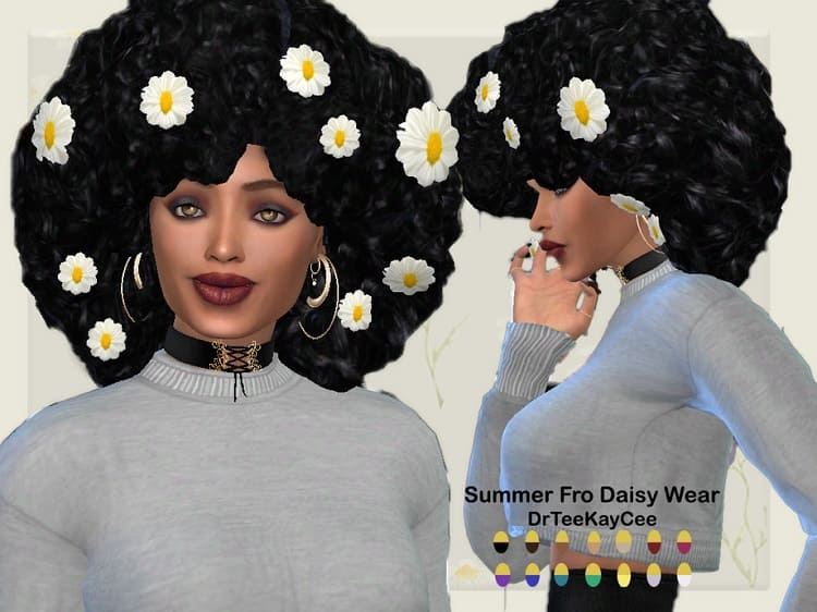 Summer Fro Daisy Hair