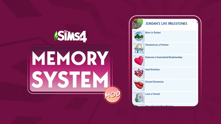 sims 4 memory panel mod