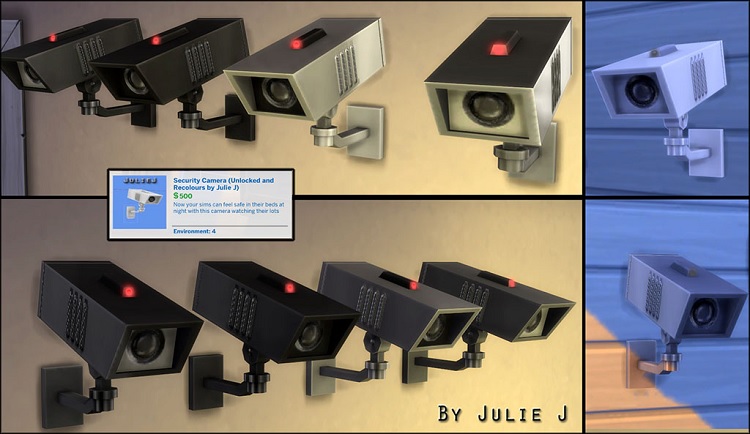 Security Camera Made Buyable and Recolours by Juliej