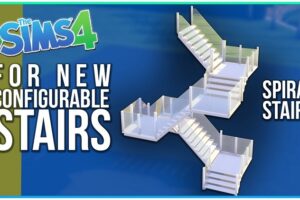 sims 4 spiral staircase