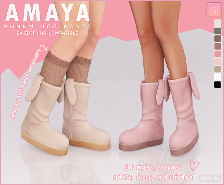 Amaya Bunny Ugg Boots by Sm Sims