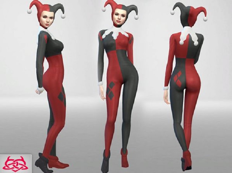 Harley Quinn Outfit Set