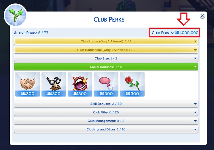 How to use Club Points Cheat